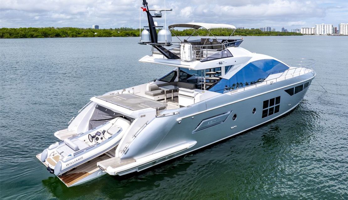 70 Azimut Custom Grey - Miami yacht rental