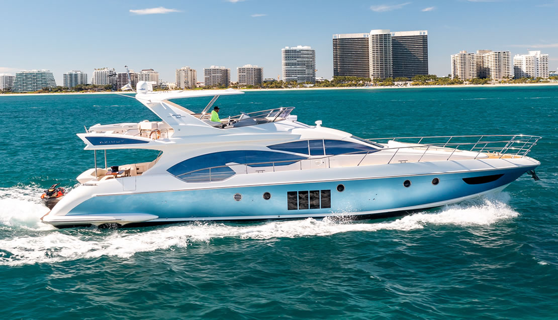 70 Azimut FlybridgeCustom - Miami yacht rental