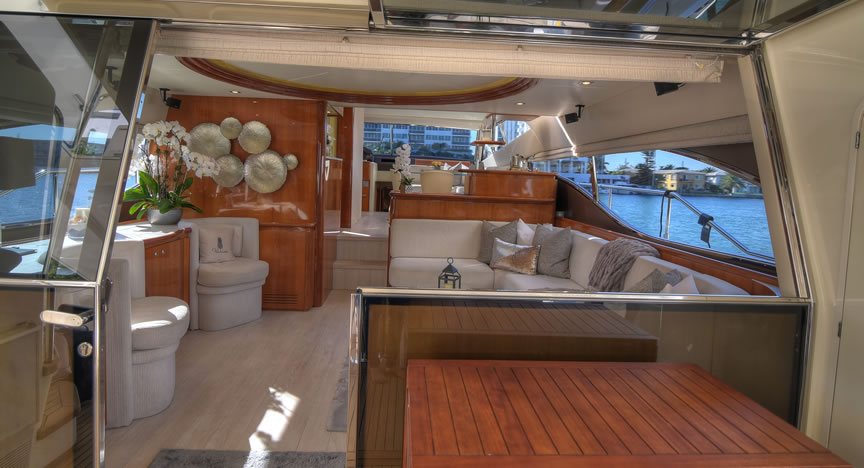 70 Ferreti Flybridge Custom - Miami yacht rental
