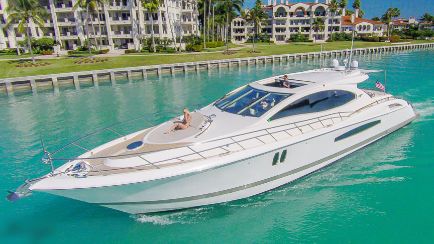 75 Lazzara Sport - Miami yacht rental