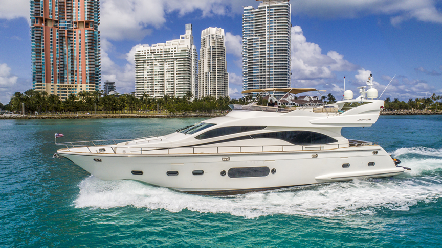 84 Joyce Flybridge - Miami yacht rental