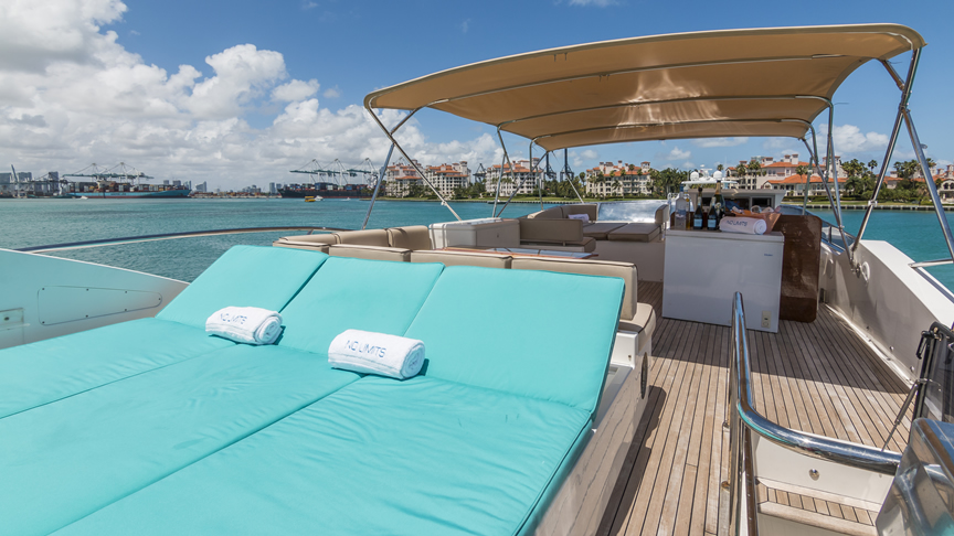 84 Joyce Flybridge - Miami yacht rental