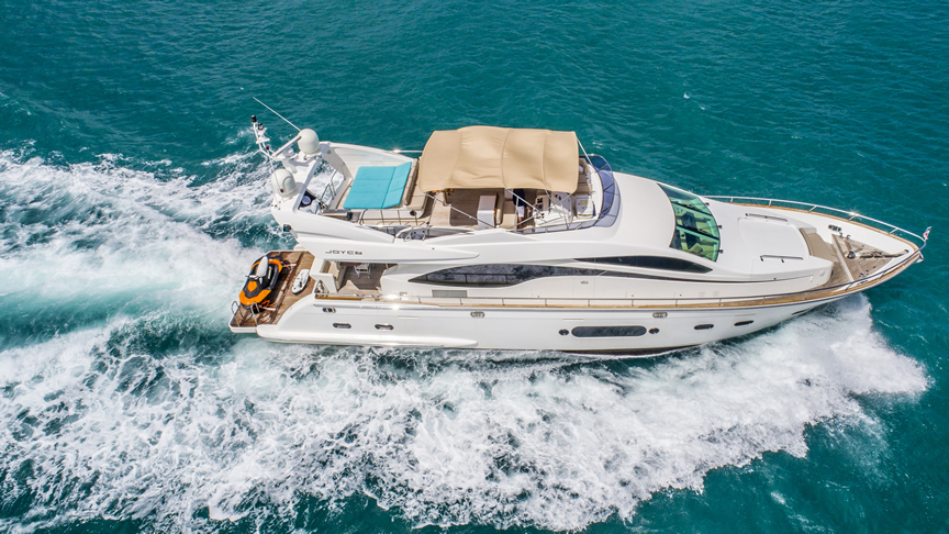 84 Joyce Flybridge - Miami yacht rental