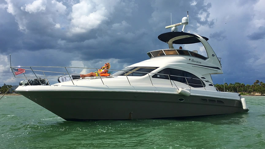 Rent 48 Sea Ray Sedan - Private Charter Miami