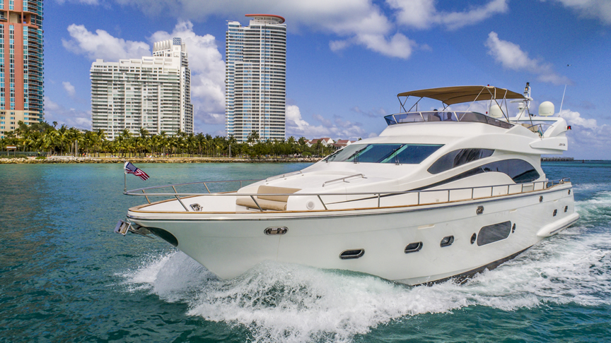 Rent 84 Joyce Flybridge - Miami Yacht Rentals